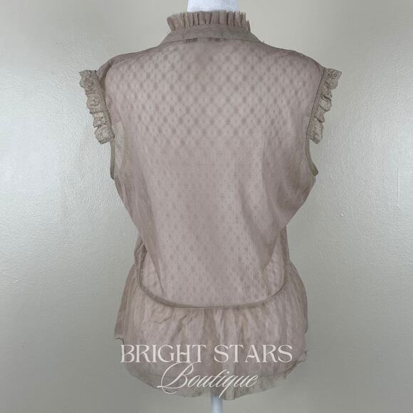 Rare Lace Top ALT Beige ASO The OC Marissa Cooper One Tree Hill Brooke Davis - Picture 6 of 12